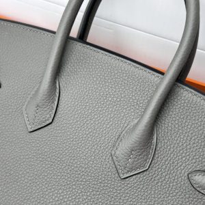 Replica Hermes Birkin Cumulonimbus Grey - high-end fake designer purse