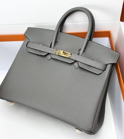 Replica Hermes Birkin Cumulonimbus Grey - elite superclone designer purse