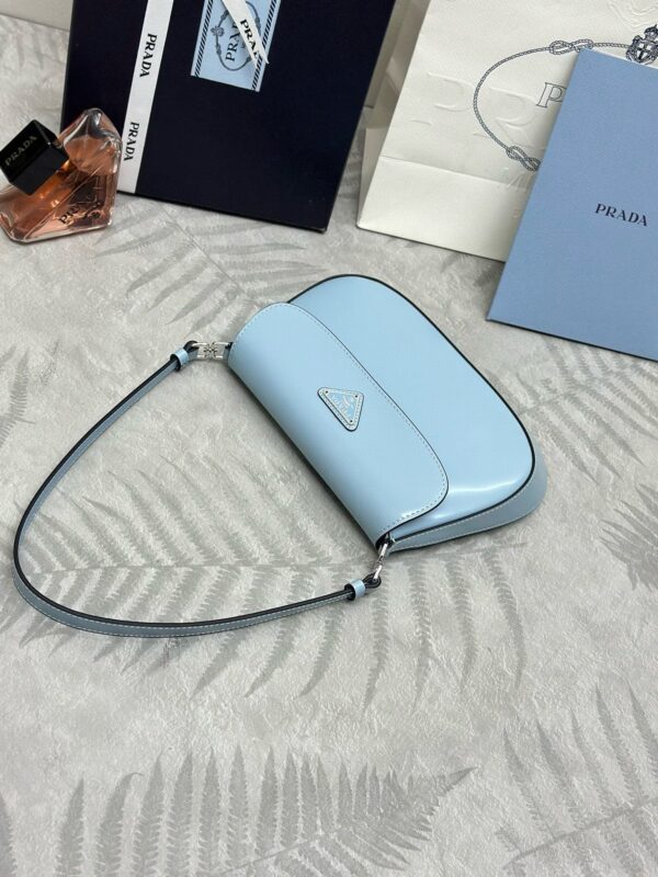Replica Prada Cleo Medium Blue Bag With Flap - ultra-realistic fake designer tote