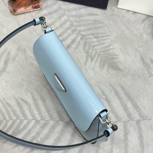 Replica Prada Cleo Medium Blue Bag With Flap - high-accuracy replica luxury purse