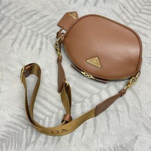 Replica Prada Caramel Mini Shoulder Bag - authentic-look luxury purse replica