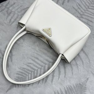 Replica Prada Medium White Shoulder Bag - authentic-look luxury purse replica