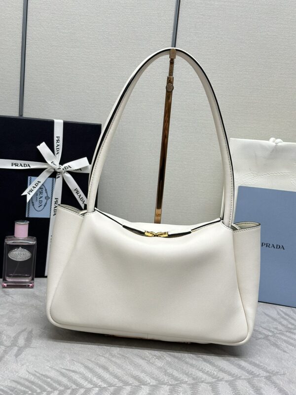 Replica Prada Medium White Shoulder Bag - ultra-realistic fake designer tote