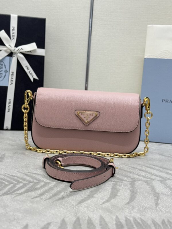 Replica Prada Mini Saffiano Pink - top-tier luxury replica shoulder bag