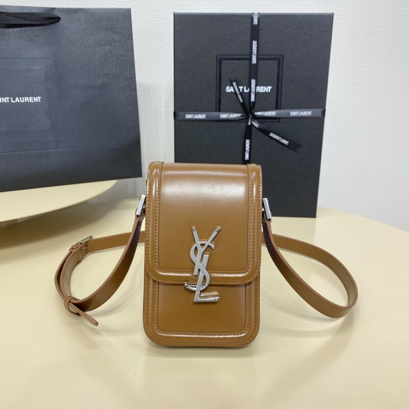 Replica YSL Solferino Mini Brown - premium 1:1 fake handbag model