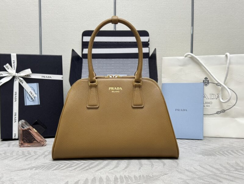 Replica Prada Large Saffiano Caramel - high-quality designer bag clone