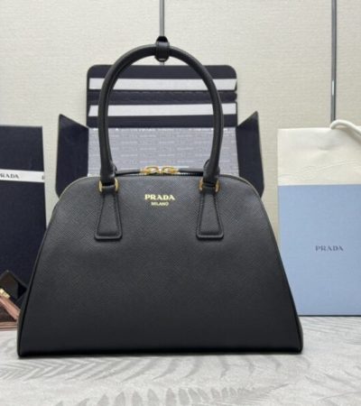 Replica Prada Large Saffiano Black - high-accuracy replica luxury purse