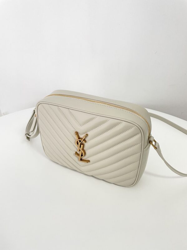 Replica YSL Lou Camera Bag White - 1:1 designer replica handbag