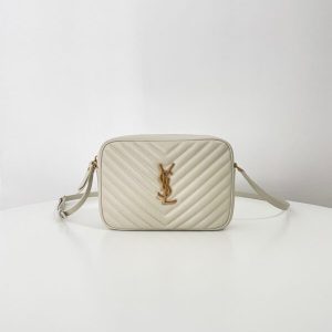 Replica YSL Lou Camera Bag White - 1:1 designer replica handbag