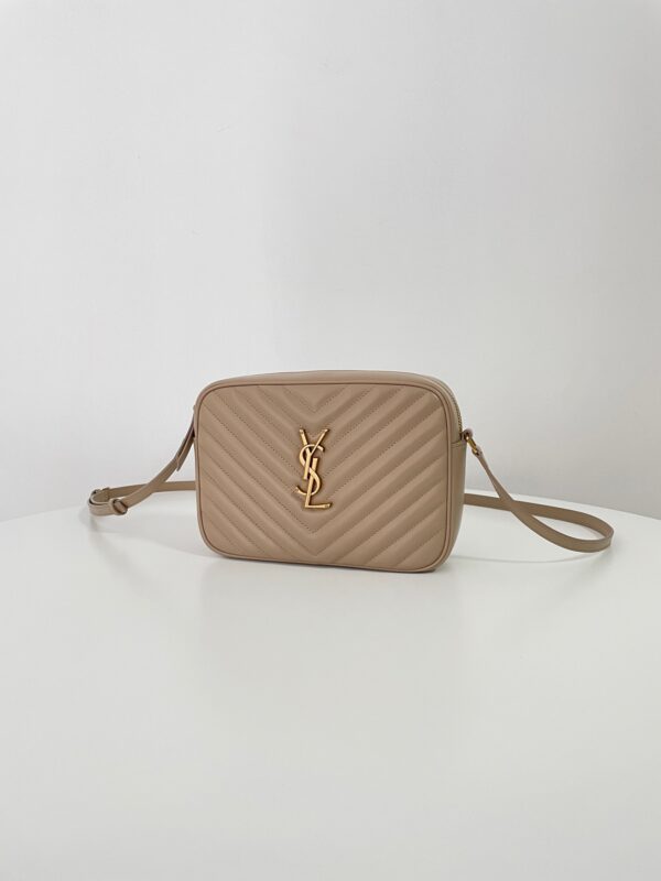 Replica YSL Lou Camera Bag Apricot - 1:1 designer replica handbag