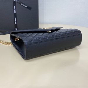Replica YSL Envelope Crossbody Black - top-tier luxury replica shoulder bag
