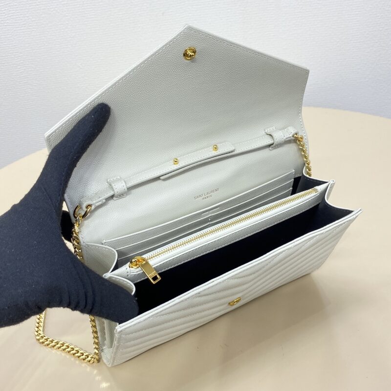 Replica YSL Envelope Clutch White - elite superclone designer purse