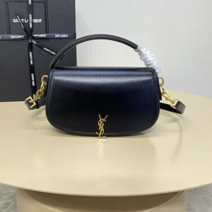 Replica YSL Voltaire Top Handle Black - near-authentic luxury replica handbag