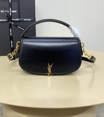 Replica YSL Voltaire Top Handle Black - near-authentic luxury replica handbag