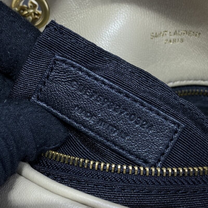 Replica YSL Loulou Apricot Puffer - high-quality designer bag clone