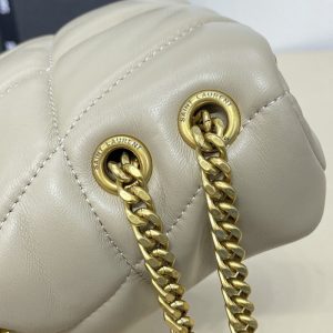 Replica YSL Loulou Apricot Puffer - authentic-look luxury purse replica