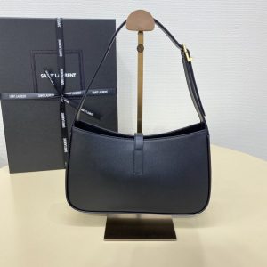 Replica YSL LE 5 A 7 Hobo Black - top-rated replica designer bag