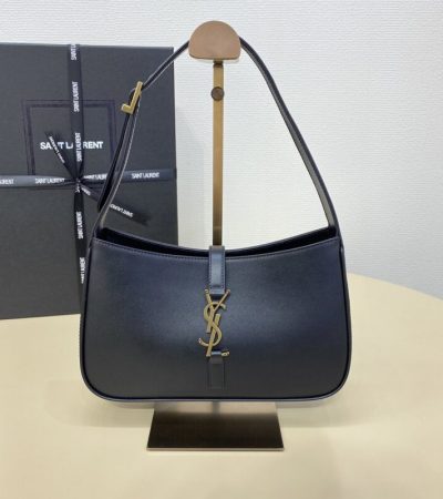 Replica YSL LE 5 A 7 Hobo Black - top-tier luxury replica shoulder bag
