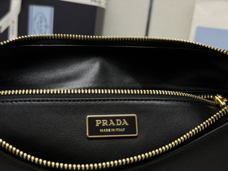 Replica Prada Prada Aimée Large Black - premium-grade designer purse dupe
