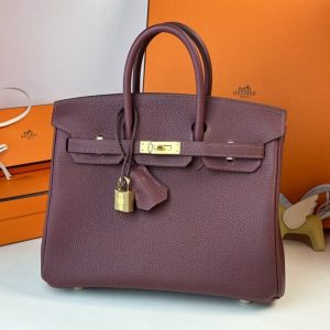 Replica Hermes Birkin Bordeaux - premium 1:1 fake handbag model