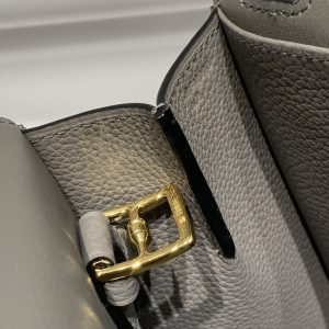 Replica Hermes Halzan Cumulonimbus Gray - premium 1:1 fake handbag model