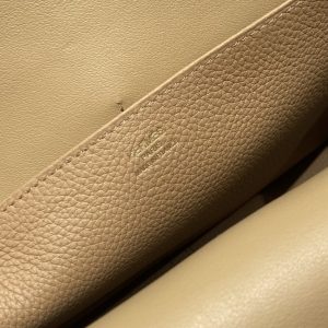 Replica Hermes Halzan Milk Tea - realistic designer-inspired fake bag