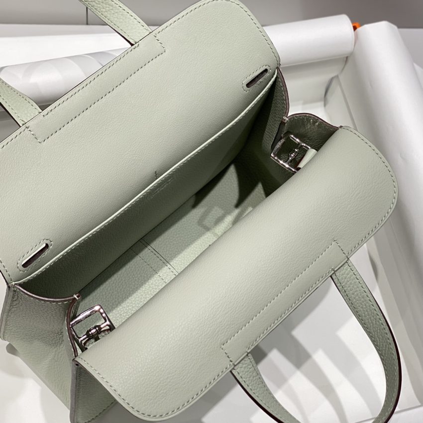 Replica Hermes Halzan Light Green - 1:1 designer replica handbag