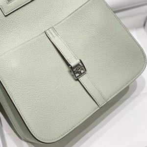 Replica Hermes Halzan Light Green - top-tier luxury replica shoulder bag