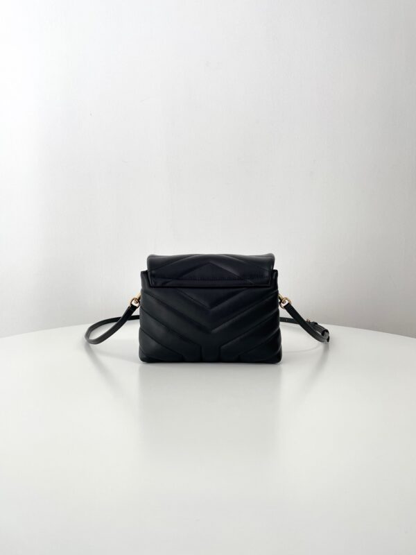 Replica YSL LouLou Mini Black - authentic-look luxury purse replica