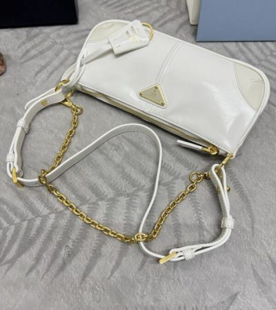 Replica Prada Re-Edition 2002 White - high-end fake designer purse