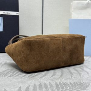 Replica Prada Medium Suede Shoulder Bag - top-tier luxury replica shoulder bag
