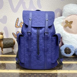 Replica Louis Vuitton Christopher Backpack Blue - top-rated replica designer bag