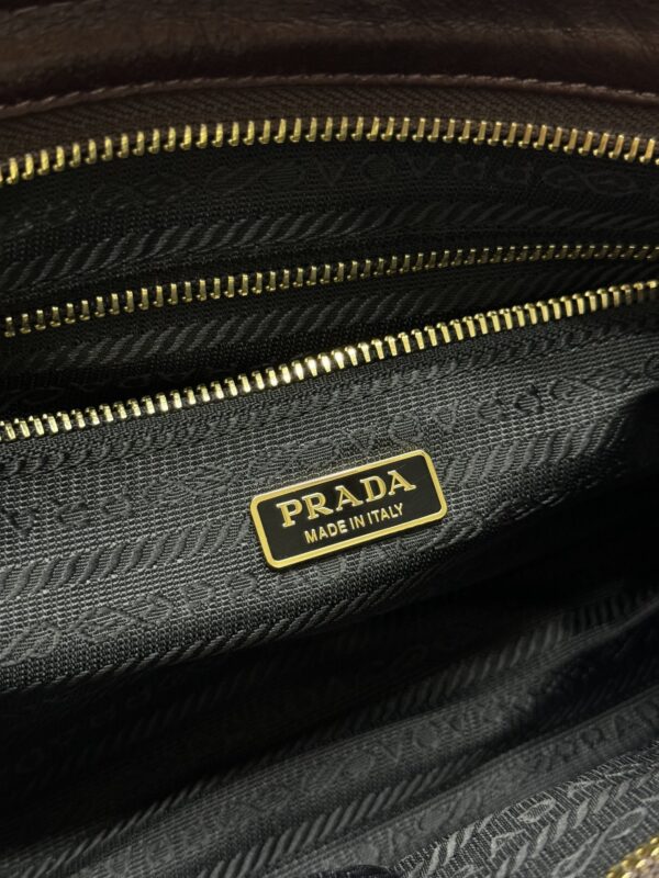 Replica Prada Naplak Patent Brown - near-authentic luxury replica handbag