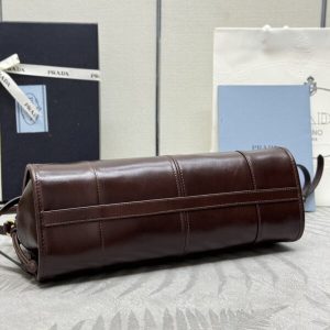 Replica Prada Naplak Patent Brown - high-end fake designer purse