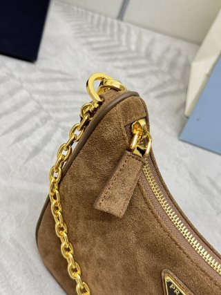 Replica Prada Suede Re-Edition - authentic-look luxury purse replica
