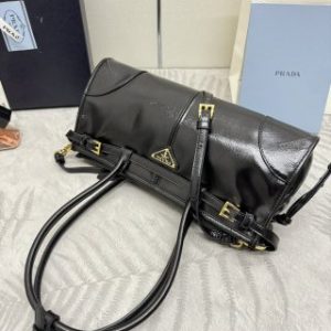 Replica Prada Black Leather bag - top-rated replica designer bag