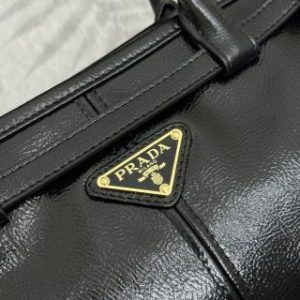 Replica Prada Naplak Patent Black - 1:1 designer replica handbag