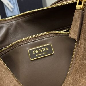 Replica Prada Prada Aimée Suede Large - premium 1:1 fake handbag model