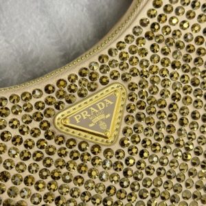 Replica Prada Re-Edition 2005 Diamond Gold - premium 1:1 fake handbag model