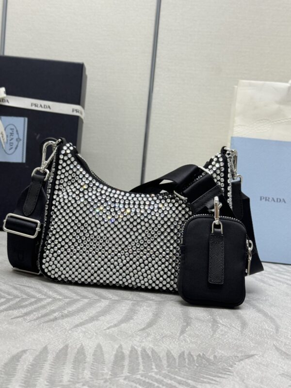 Replica Prada Re-Edition 2005 Diamond White - 1:1 designer replica handbag