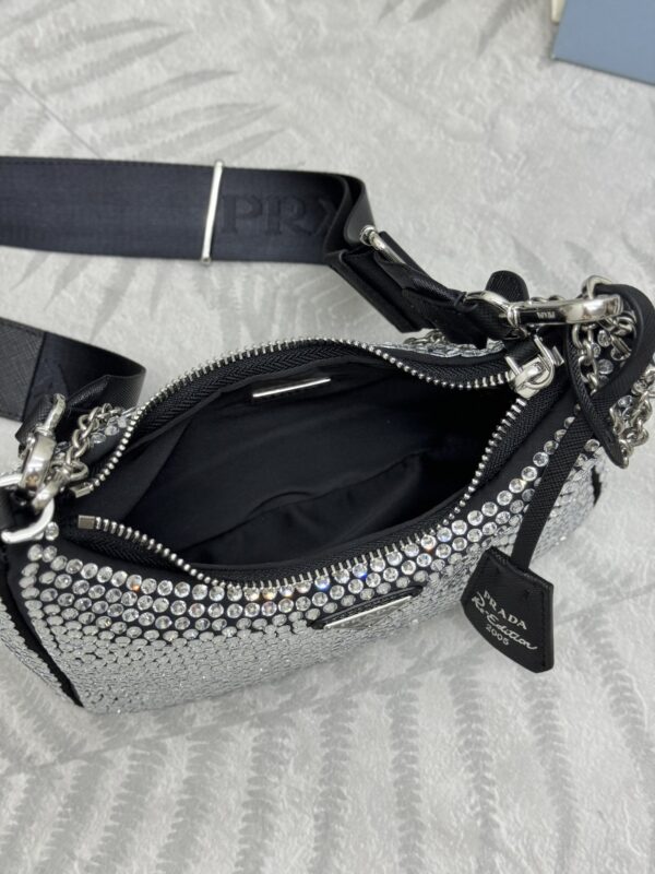Replica Prada Re-Edition 2005 Diamond White - high-end fake designer purse