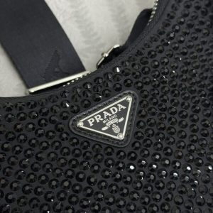 Replica Prada Re-Edition 2005 Diamond Black - high-end fake designer purse