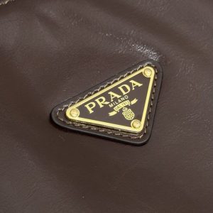 Replica Prada Antique Nappa Tote Dark Brown - authentic-look luxury purse replica