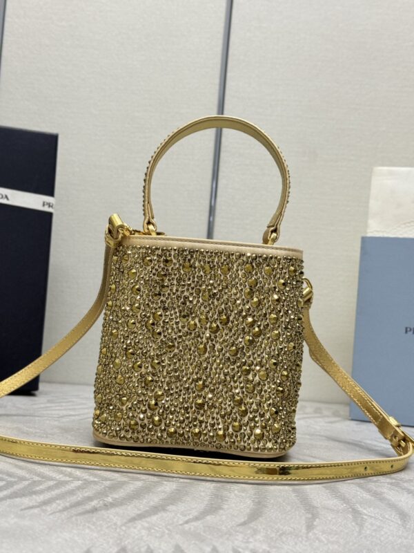 Replica Prada Crystal Bucket Bag - high-quality designer bag clone