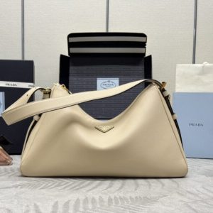 Replica Prada Prada Aimée Large Milk Tea - elite superclone designer purse