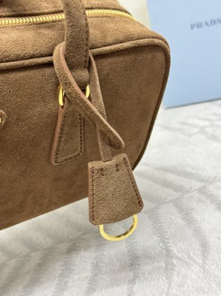 Replica Prada Hobo Suede - top-tier luxury replica shoulder bag