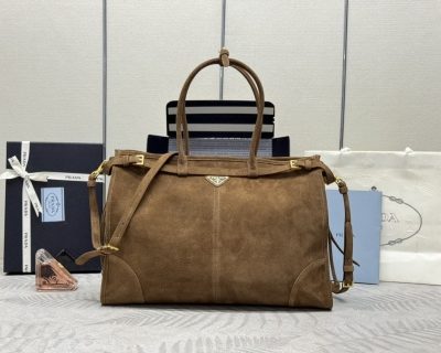 Replica Prada Large Suede - high-end fake designer purse