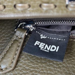 Replica Fendi Peekaboo Khaki Python Handle - best-selling designer handbag dupe
