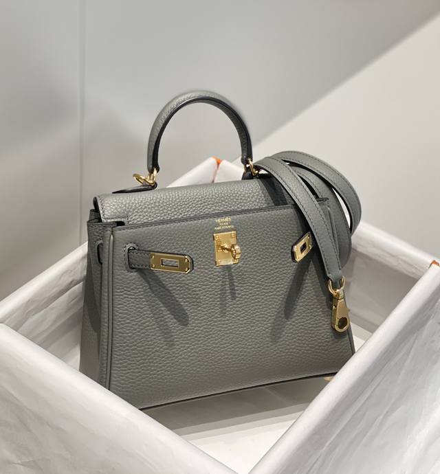 Replica Hermes Kelly Mini Cumulonimbus Gray - authentic-look luxury purse replica