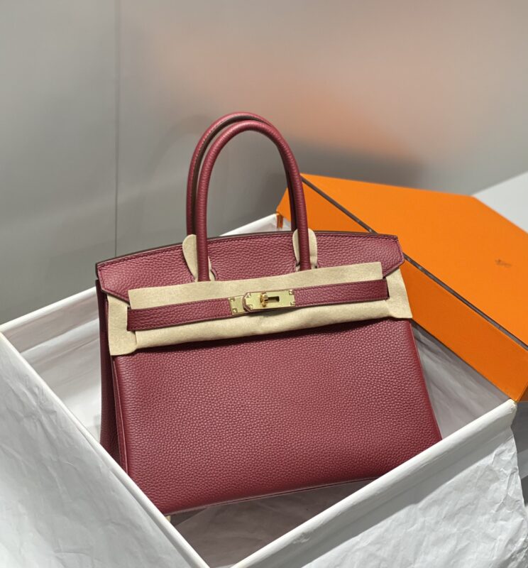 Replica Hermes Birkin Bordeaux Red - ultra-realistic fake designer tote